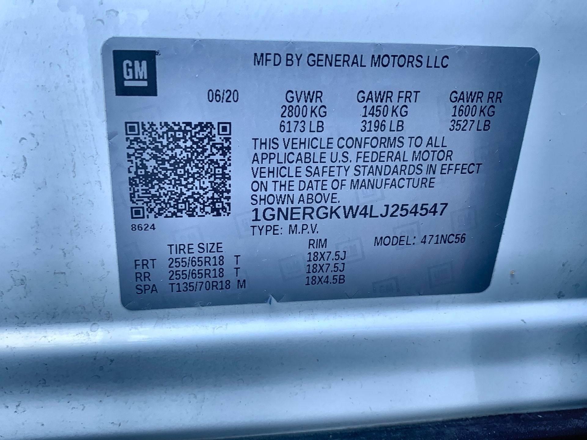 2020 Chevrolet Traverse LT Cloth