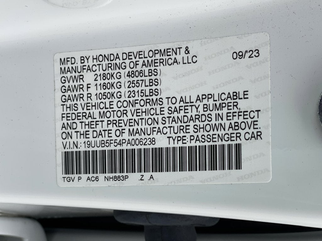 2023 Acura TLX A-Spec Package
