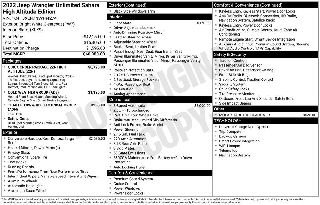 2022 Jeep Wrangler Unlimited High Altitude
