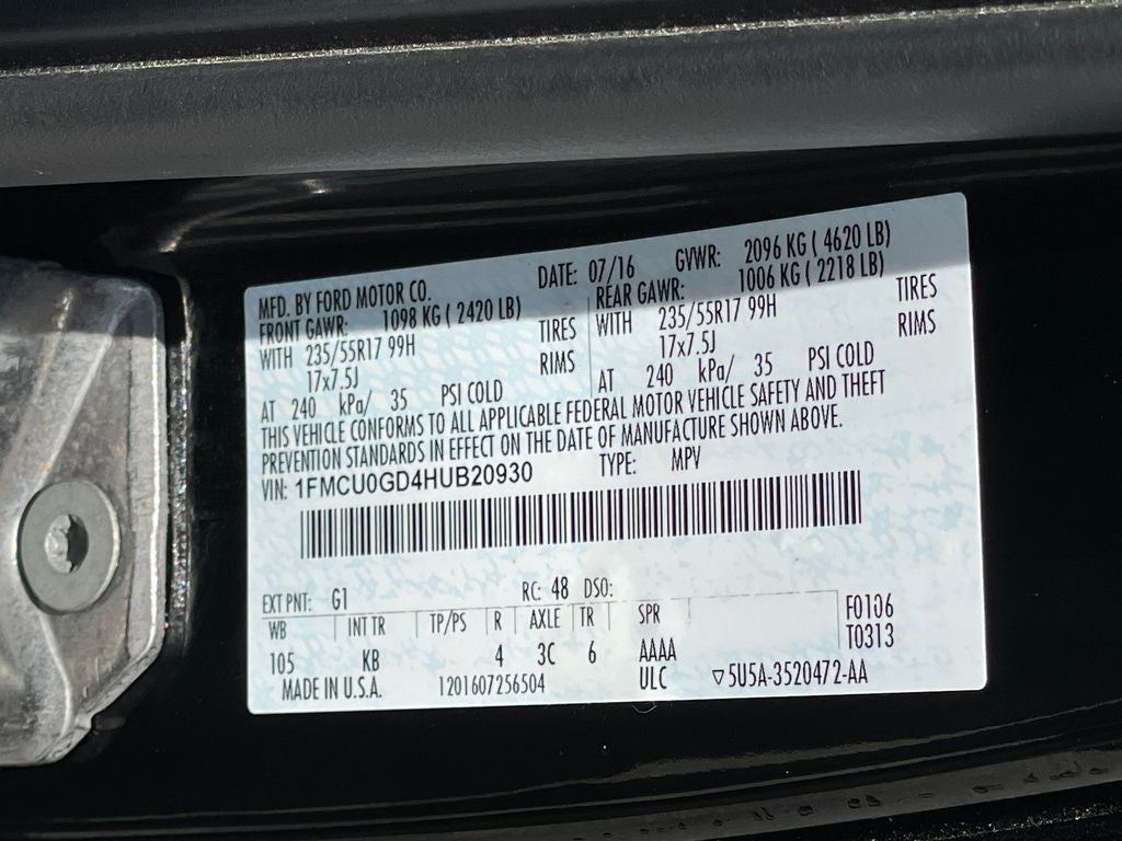 2017 Ford Escape SE