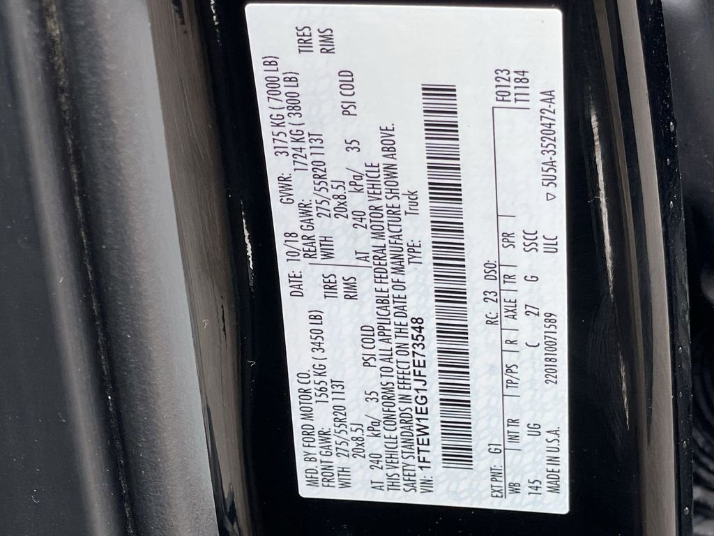 2018 Ford F-150 XLT