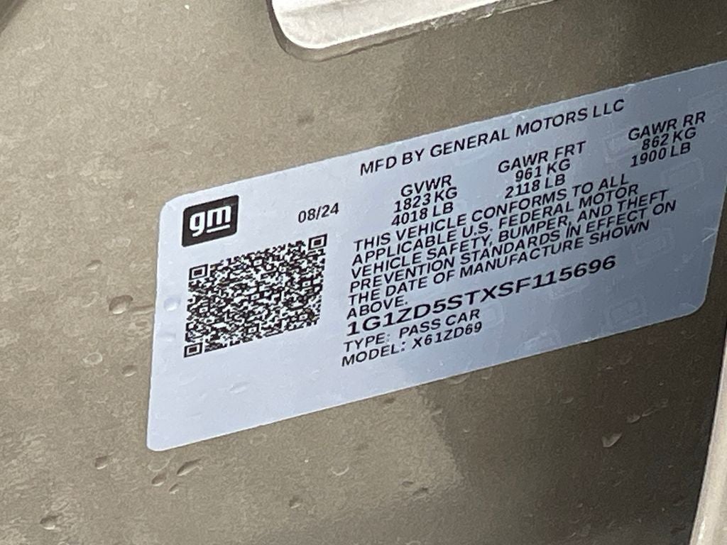 2025 Chevrolet Malibu LT 1LT