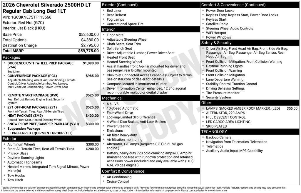 2026 Chevrolet Silverado 2500HD LT