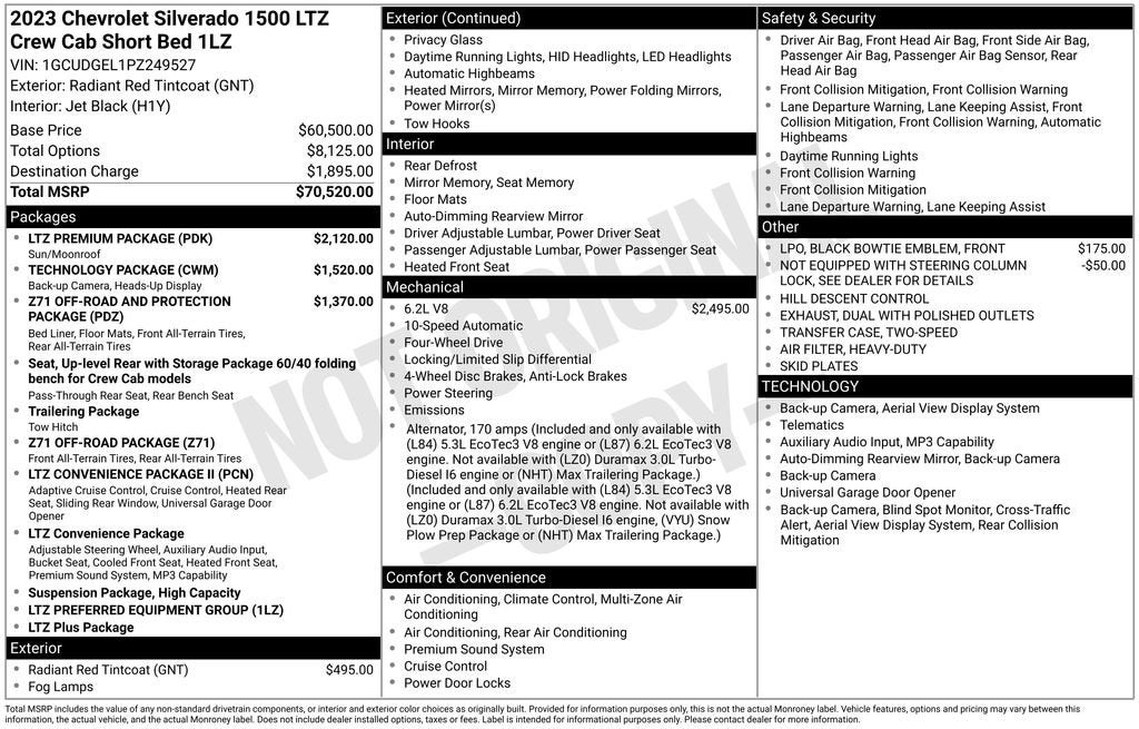 2023 Chevrolet Silverado 1500 LTZ