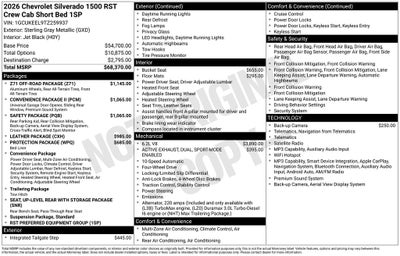 2026 Chevrolet Silverado 1500 RST