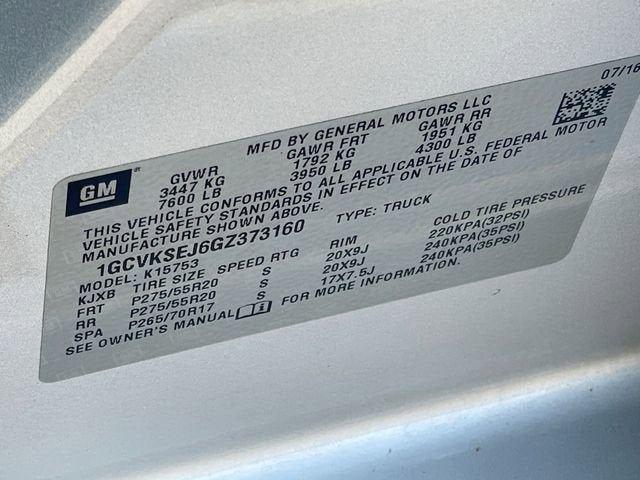 2016 Chevrolet Silverado 1500 LTZ