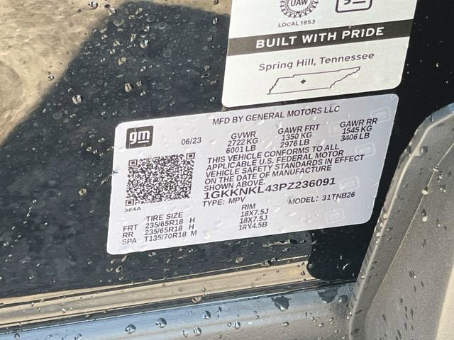 2023 GMC Acadia SLE