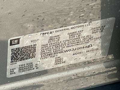 2018 Chevrolet Traverse 3LT