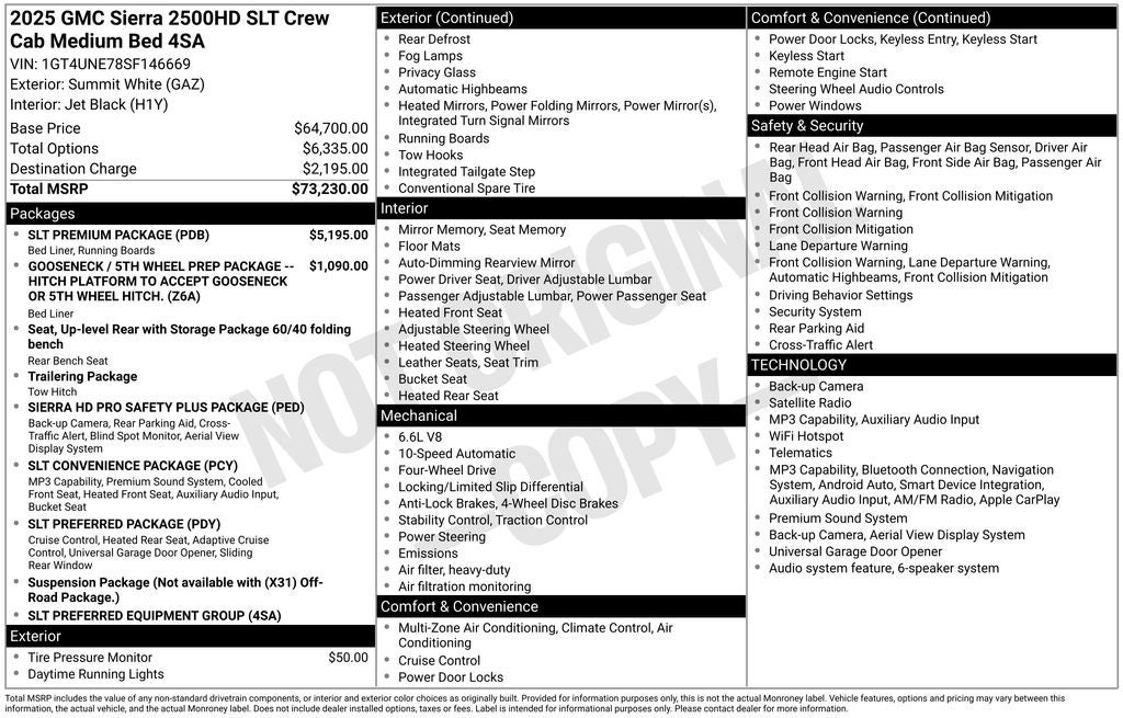 2025 GMC Sierra 2500HD SLT