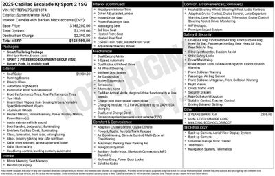 2025 Cadillac ESCALADE IQ Sport 2