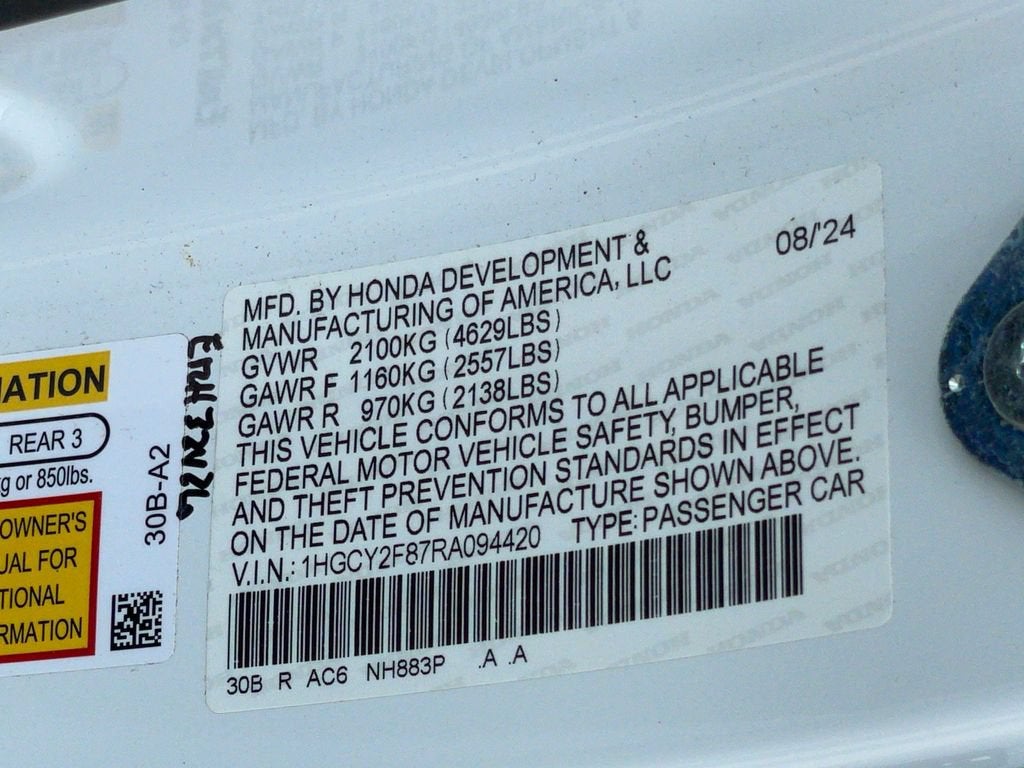 2024 Honda Accord Hybrid Touring