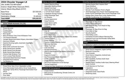 2024 Chrysler Voyager LX