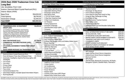 2026 RAM 3500 Tradesman