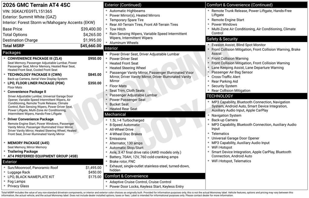 2026 GMC Terrain AT4