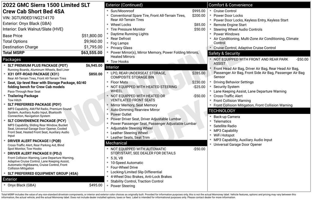 2022 GMC Sierra 1500 Limited SLT