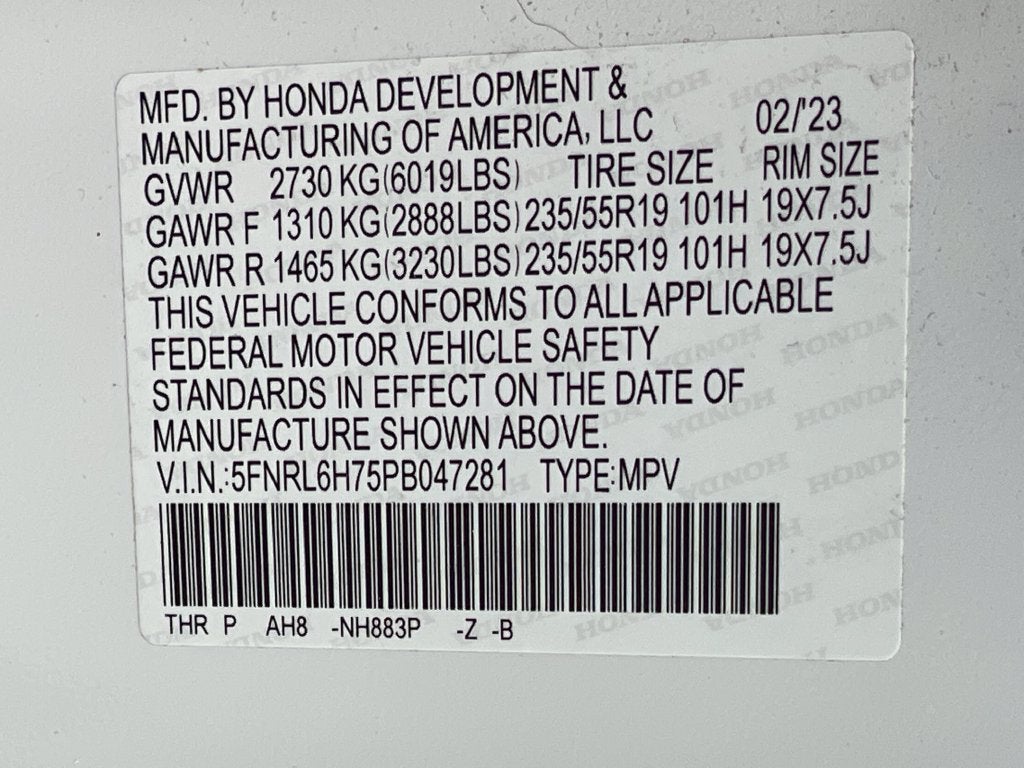 2023 Honda Odyssey Sport