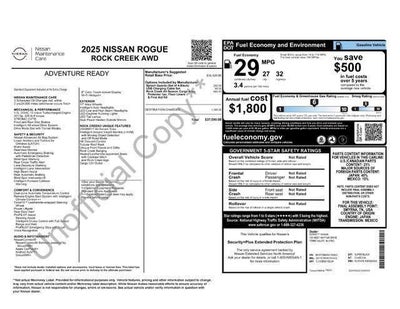 2025 Nissan Rogue Rock Creek