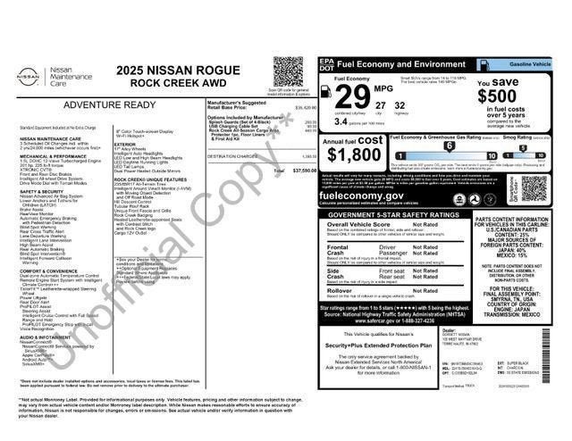 2025 Nissan Rogue Rock Creek