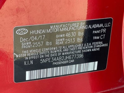 2018 Hyundai Sonata Limited