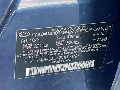 2021 Hyundai Sonata SE