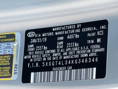 2019 Kia Optima LX