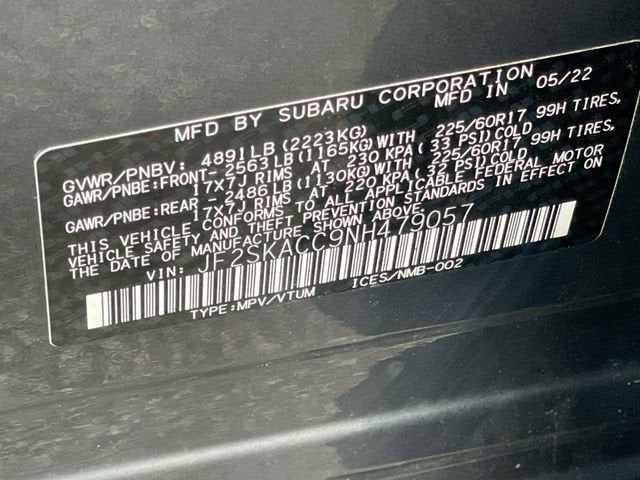 2022 Subaru Forester Base