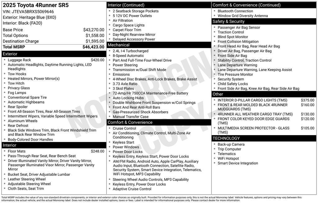 2025 Toyota 4Runner SR5