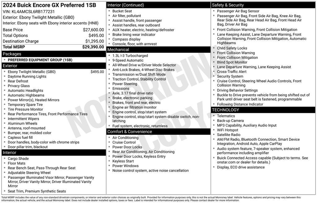 2024 Buick Encore GX Preferred