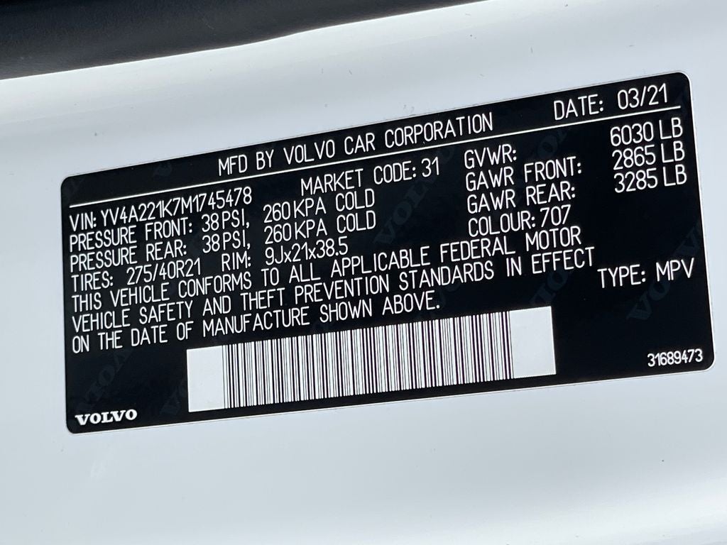 2021 Volvo XC90 T6 Momentum