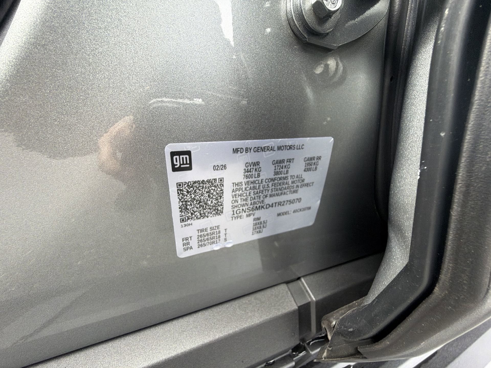 2026 Chevrolet Tahoe 4DR 4WD