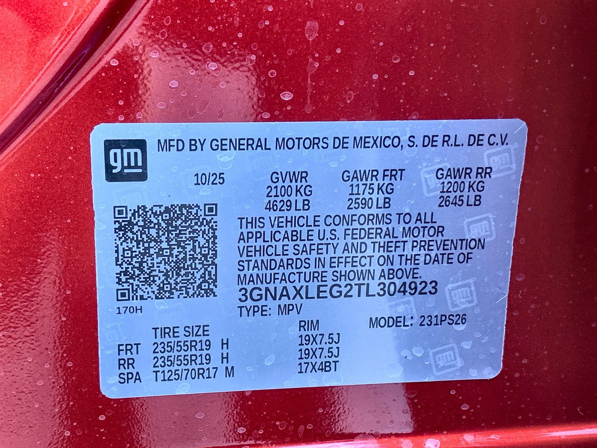 2026 Chevrolet Equinox 4DR RS