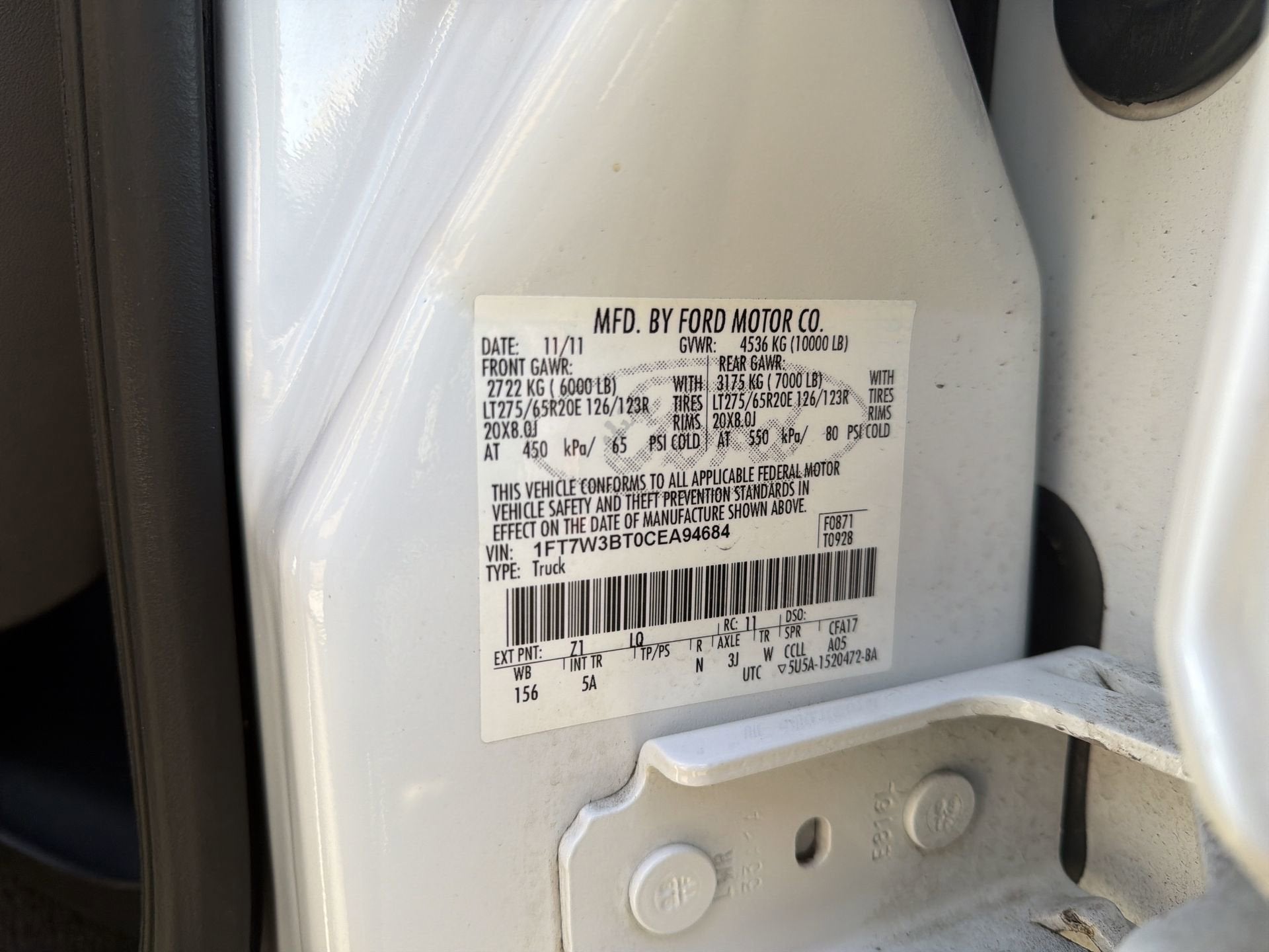 2012 Ford Super Duty F-350 SRW XL