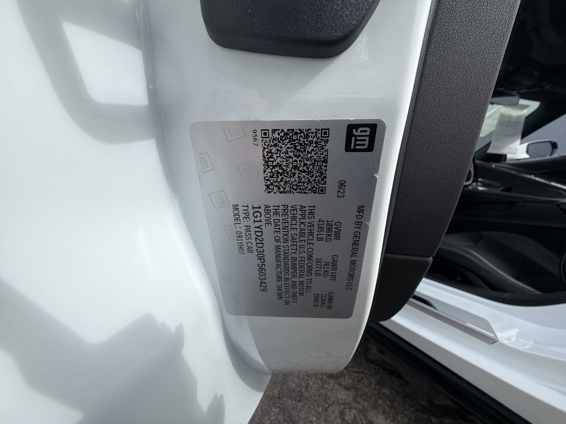 2023 Chevrolet Corvette Z06 1LZ