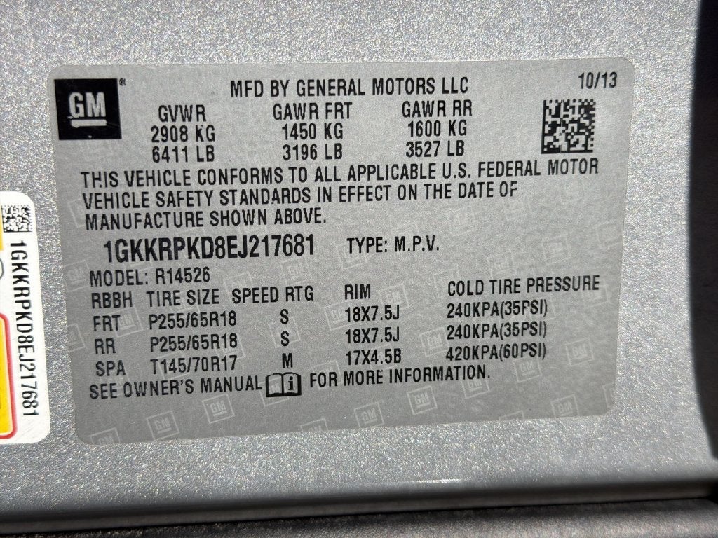 2014 GMC Acadia SLE