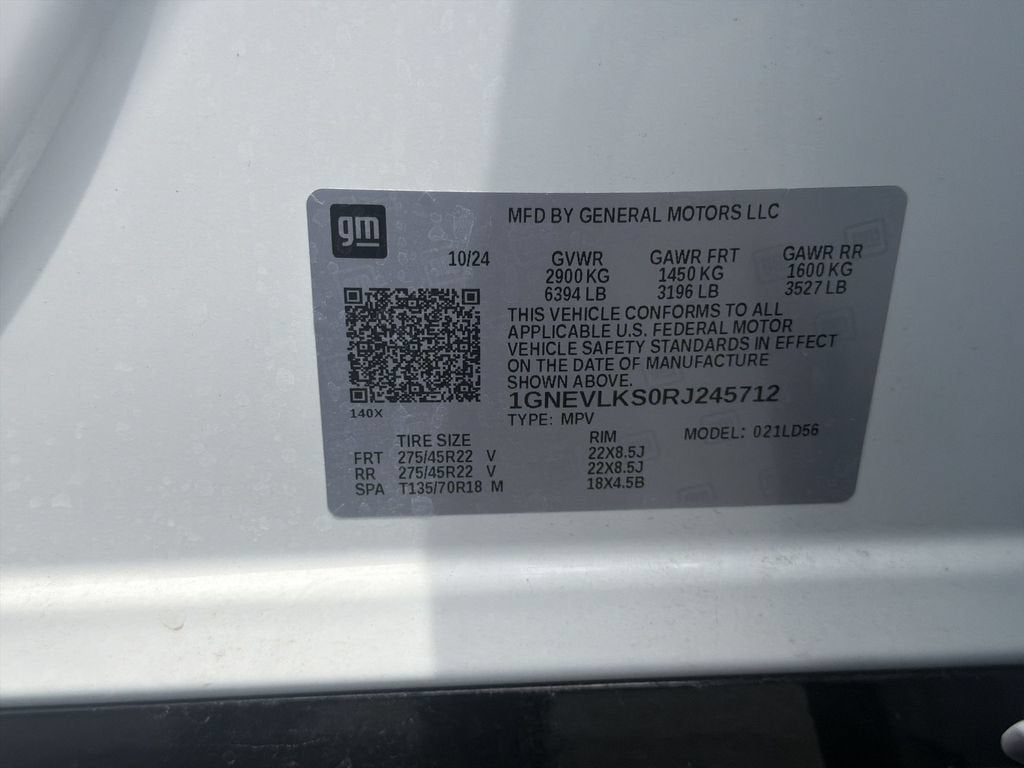 2024 Chevrolet Traverse RS