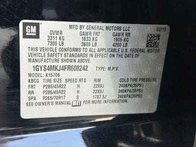2015 Cadillac Escalade Luxury