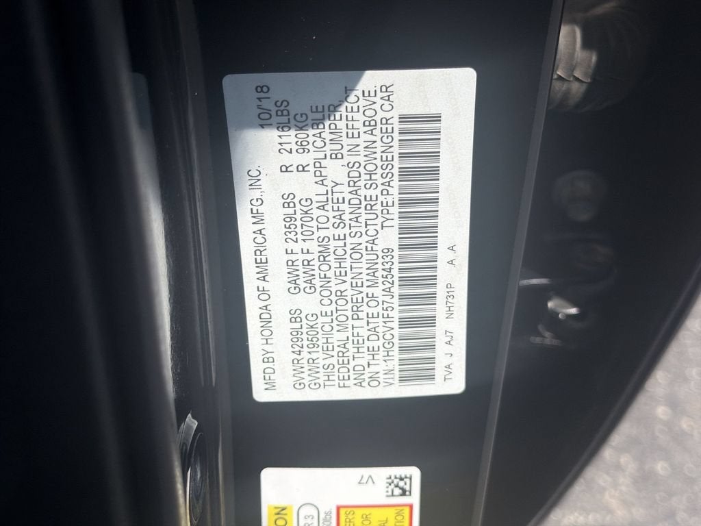 2018 Honda Accord EX-L