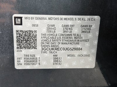 2018 Chevrolet Silverado 1500 LT