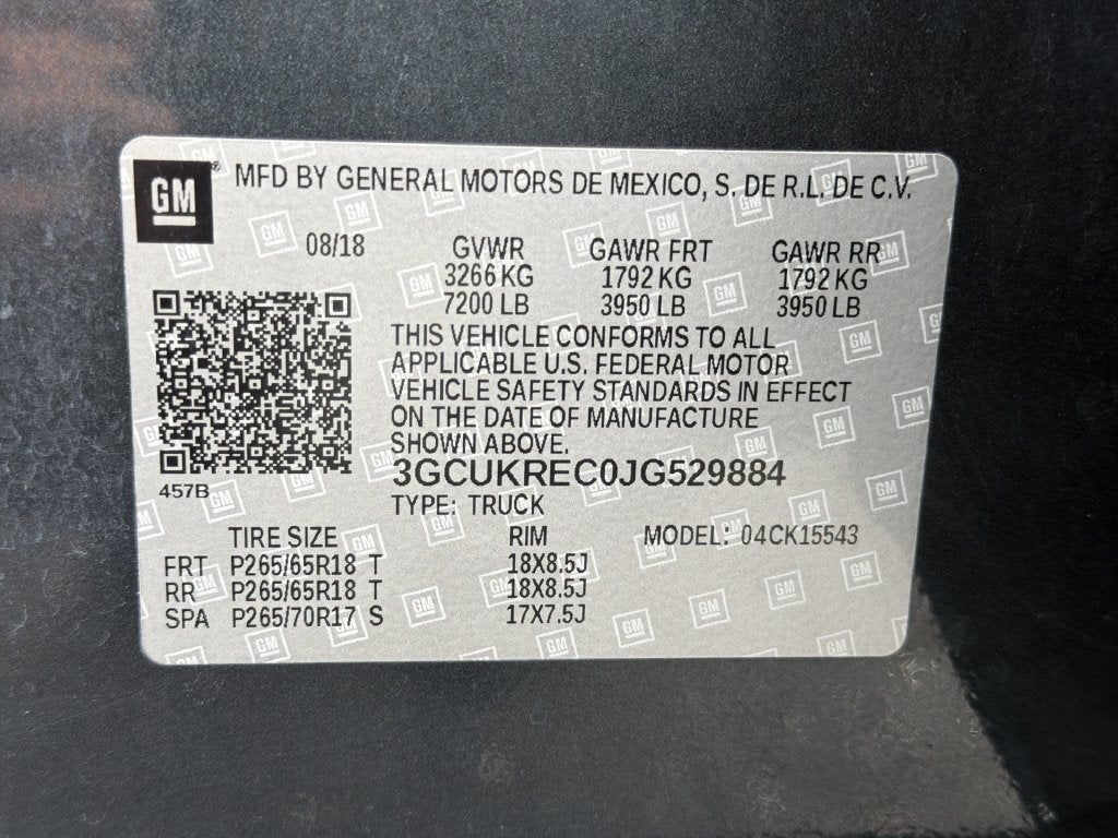 2018 Chevrolet Silverado 1500 LT