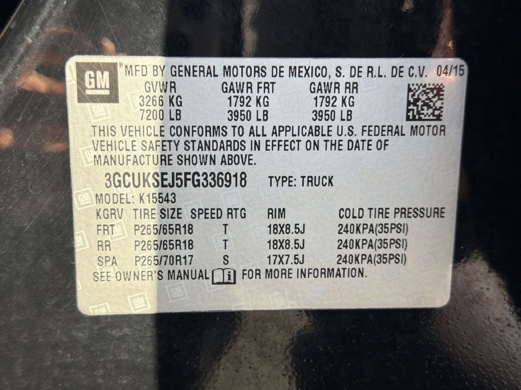 2015 Chevrolet Silverado 1500 LTZ