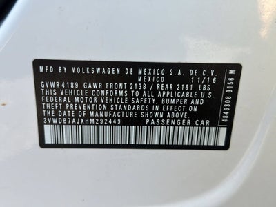 2017 Volkswagen Jetta 1.4T SE
