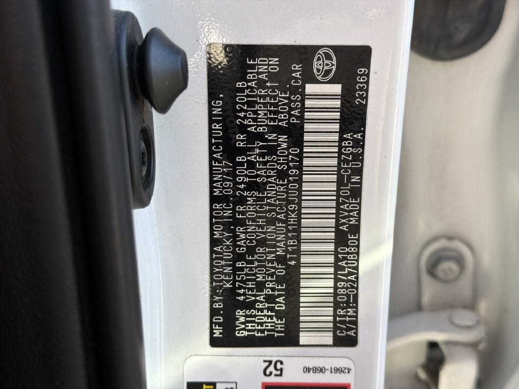 2018 Toyota Camry XLE