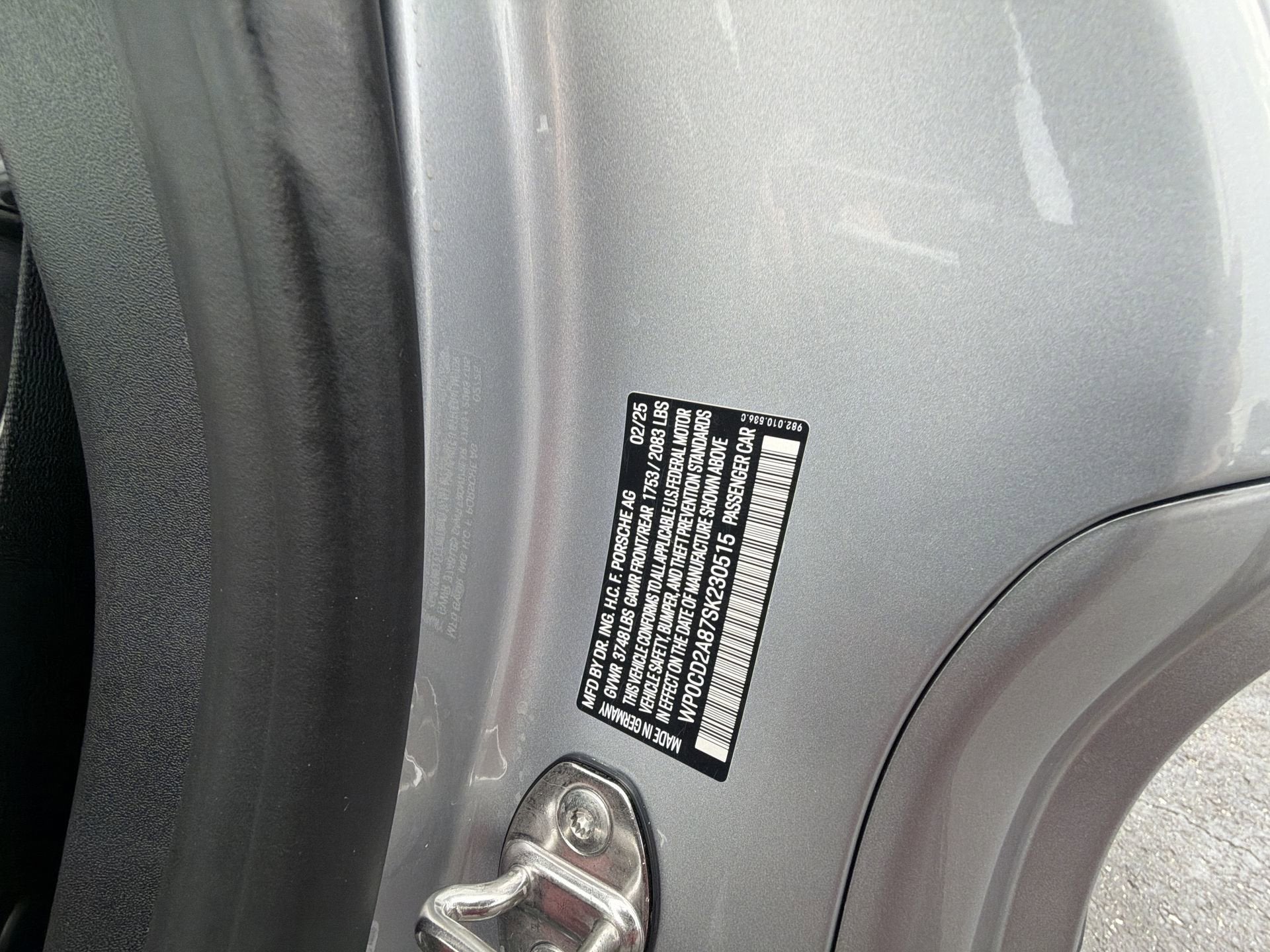 2025 Porsche 718 Boxster GTS 4.0